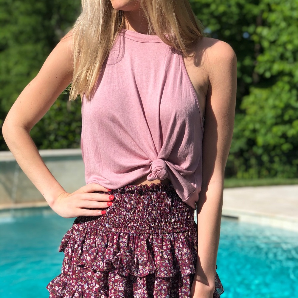 Lulu’s Pink Crop Top
